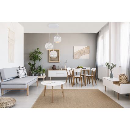 ITALUX - Luster na sajli PALERMO 3xE27/40W/230V bela
