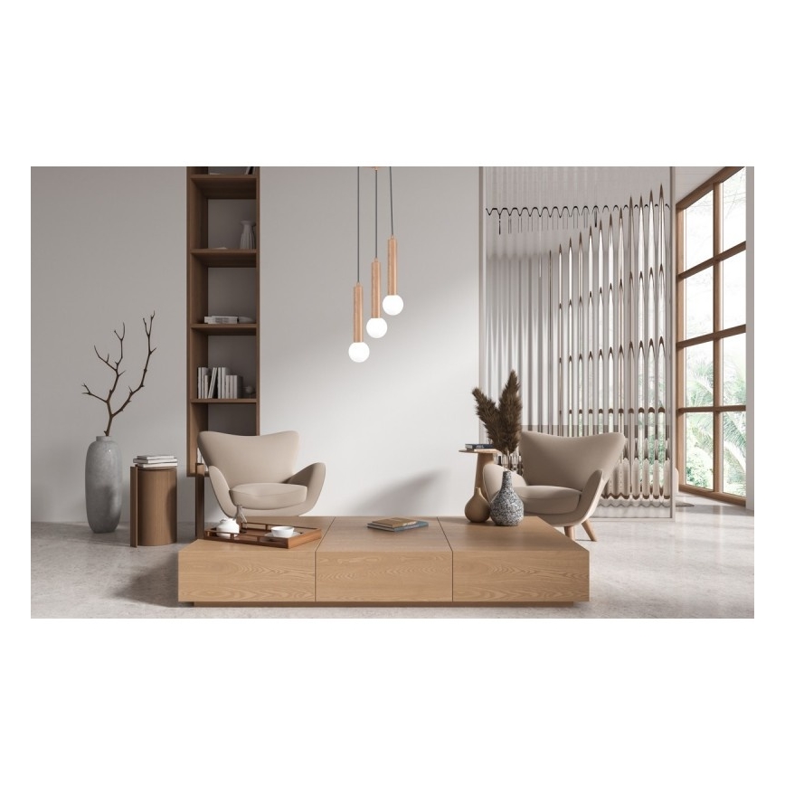 ITALUX - Luster na sajli FILANO 3xG9/5W/230V braon