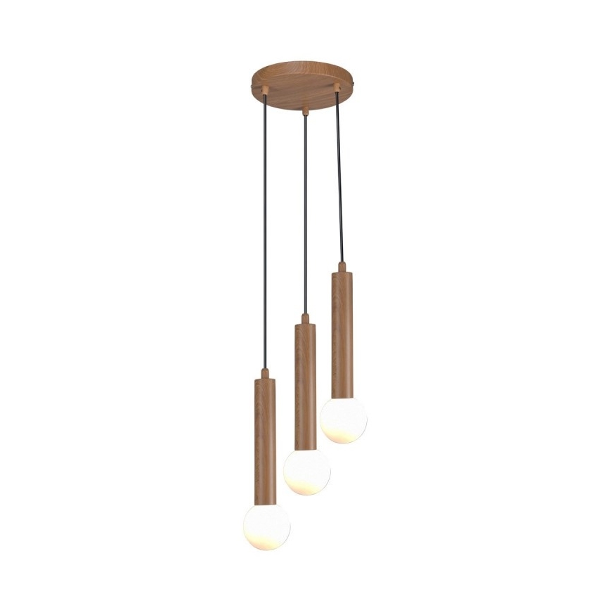 ITALUX - Luster na sajli FILANO 3xG9/5W/230V braon