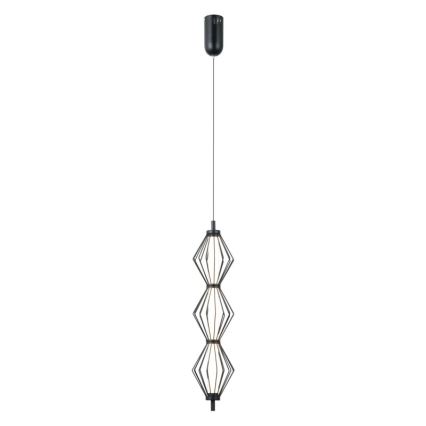 ITALUX - LED luster na sajli SEVILLA LED/15W/230V 3000K crna