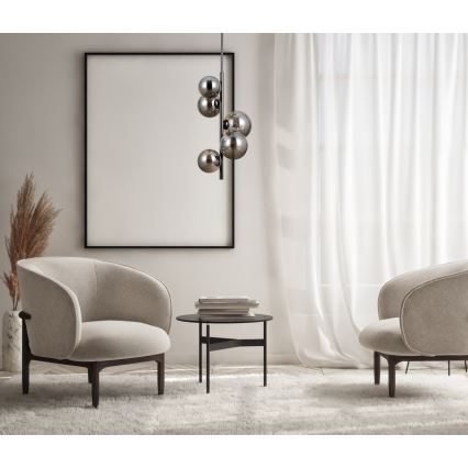 ITALUX - Luster na šipci CANELLO 5xG9/5W/230V crna