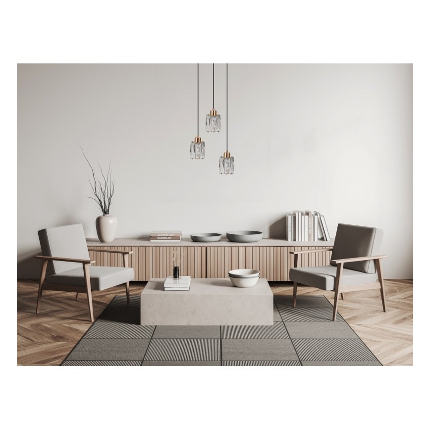 ITALUX - Luster na sajli TORNO 3xE14/40W/230V zlatni