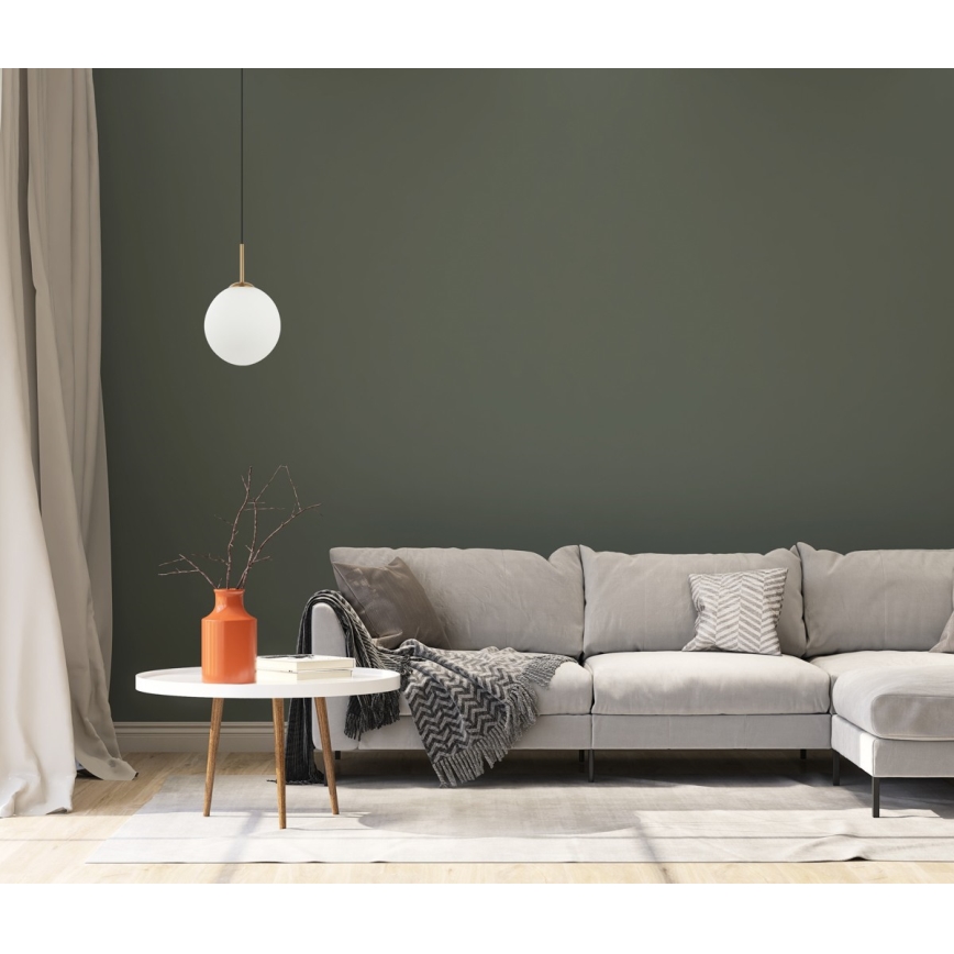 ITALUX - Luster na sajli DEORE 1xE27/40W/230V prečnik 30 cm bronza