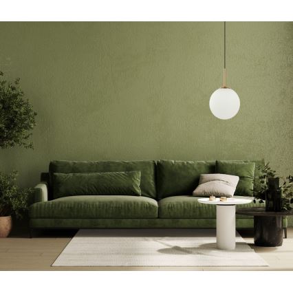 ITALUX - Luster na sajli DEORE 1xE27/40W/230V prečnik 25 cm bronza