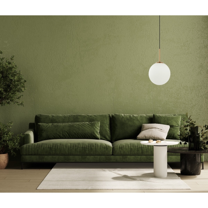 ITALUX - Luster na sajli DEORE 1xE27/40W/230V prečnik 25 cm bronza