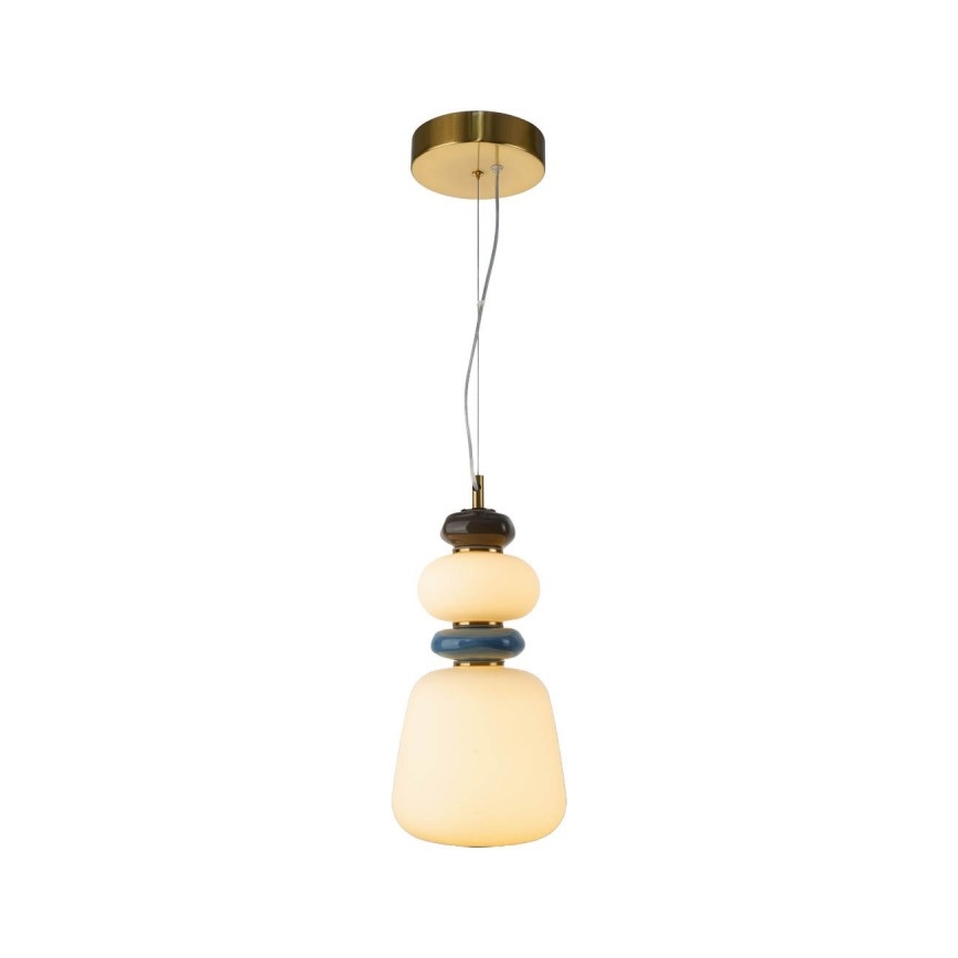 ITALUX - LED luster na sajli EVANS LED/12W/230V 3000K zlatna/bela