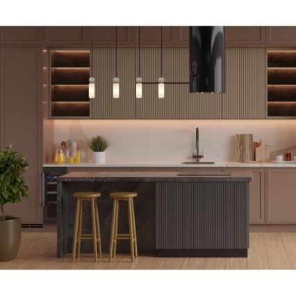 ITALUX - Luster na sajli SANTOS 4xG9/40W/230V crna