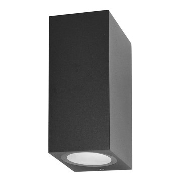 ITALUX - Spoljna zidna lampa GENTA 2xGU10/40W/230V IP54 15 cm