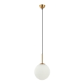 ITALUX - Viseći luster DEORE na sajli 1xE27/40W/230V, prečnik 25 cm, bronza
