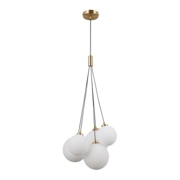 ITALUX - Viseći luster PERLOS na sajli 5xG9/5W/230V