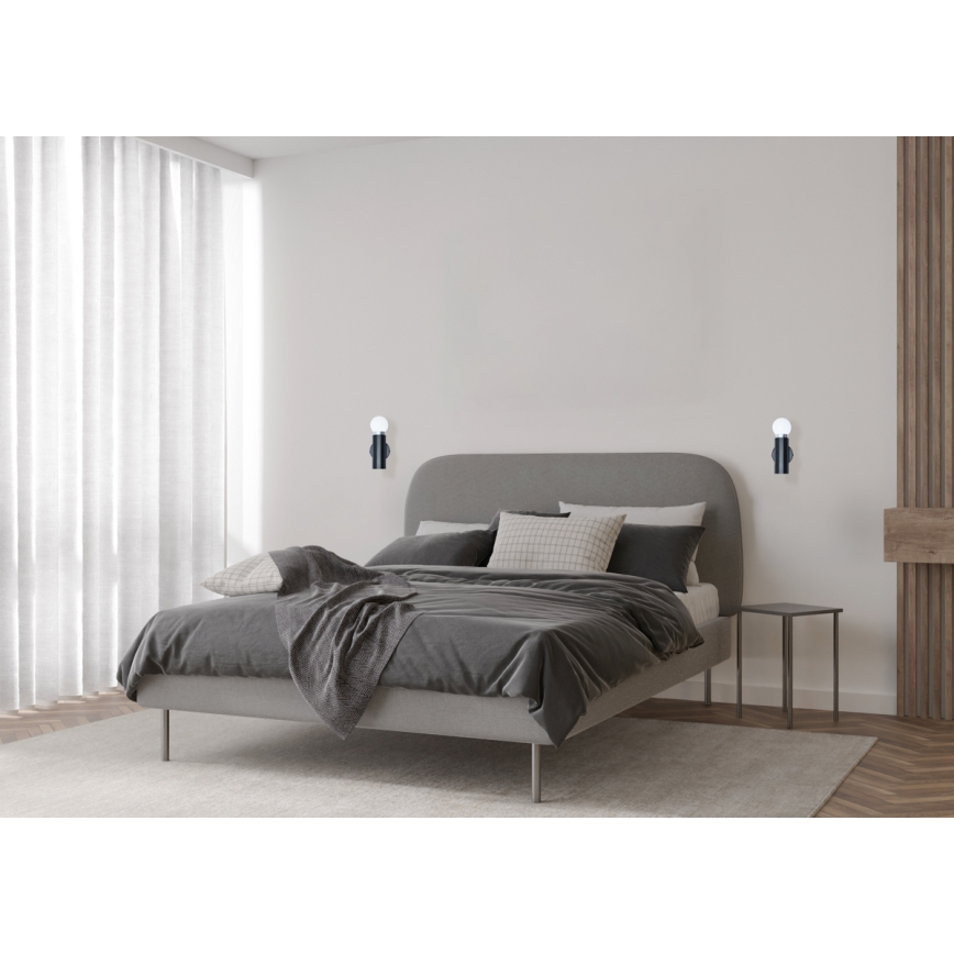 ITALUX - Zidna lampa MACERA 1xE27/40W/230V crna