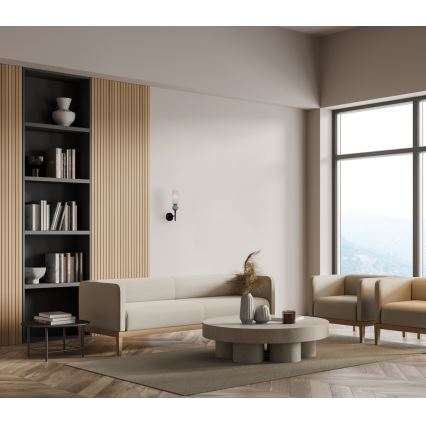 ITALUX - Zidna lampa SANTOS 1xG9/40W/230V crna