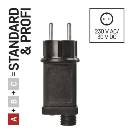 Izvor napajanja za božićna spojna svetla 12W/230V IP44