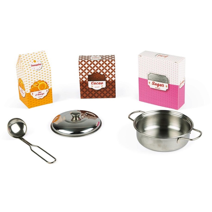 Janod - Drvena kuhinjica sa LED pločom CANDY CHIC