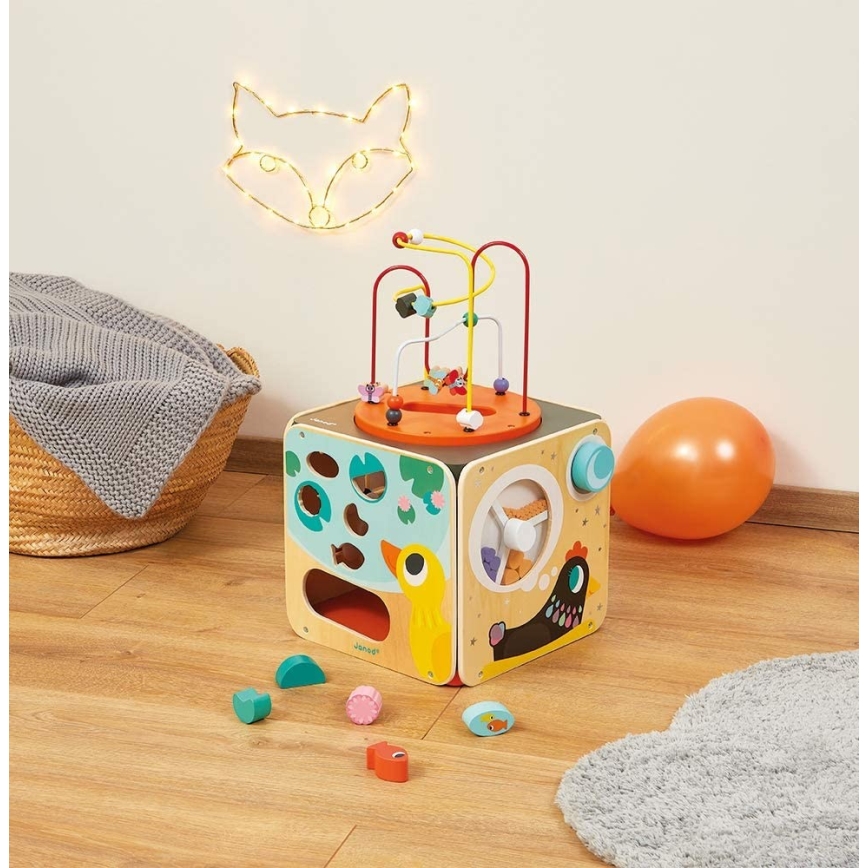 Janod - Interaktivna kocka sa lavirintom MULTI ACTIVITY