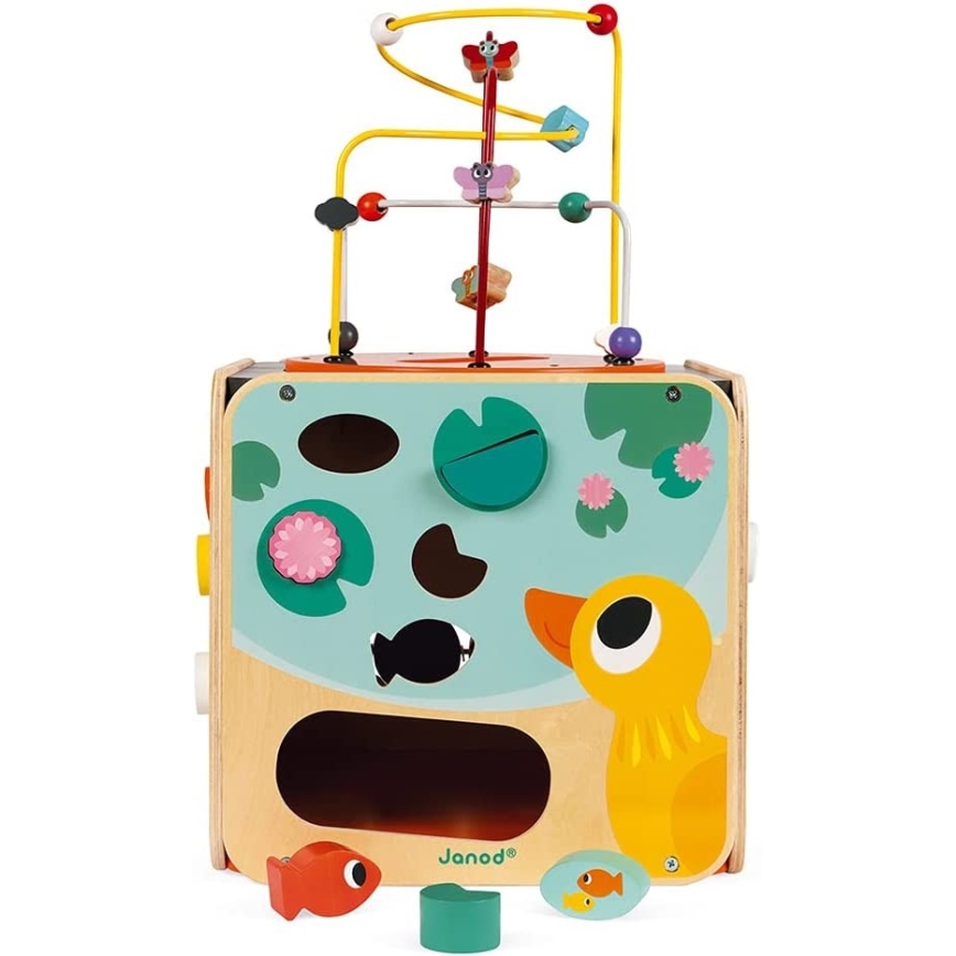 Janod - Interaktivna kocka sa lavirintom MULTI ACTIVITY