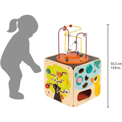 Janod - Interaktivna kocka sa lavirintom MULTI ACTIVITY