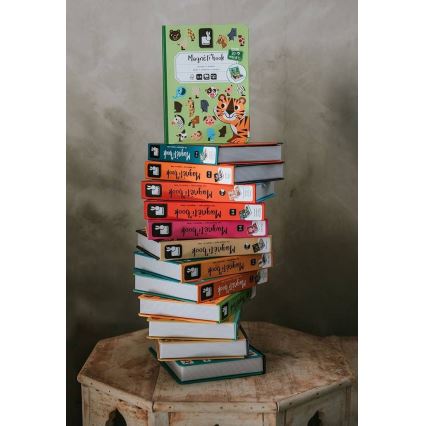 Janod - Magnetički interaktivni set MAGNETIBOOK dinosauri