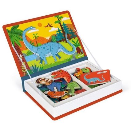 Janod - Magnetički interaktivni set MAGNETIBOOK dinosauri