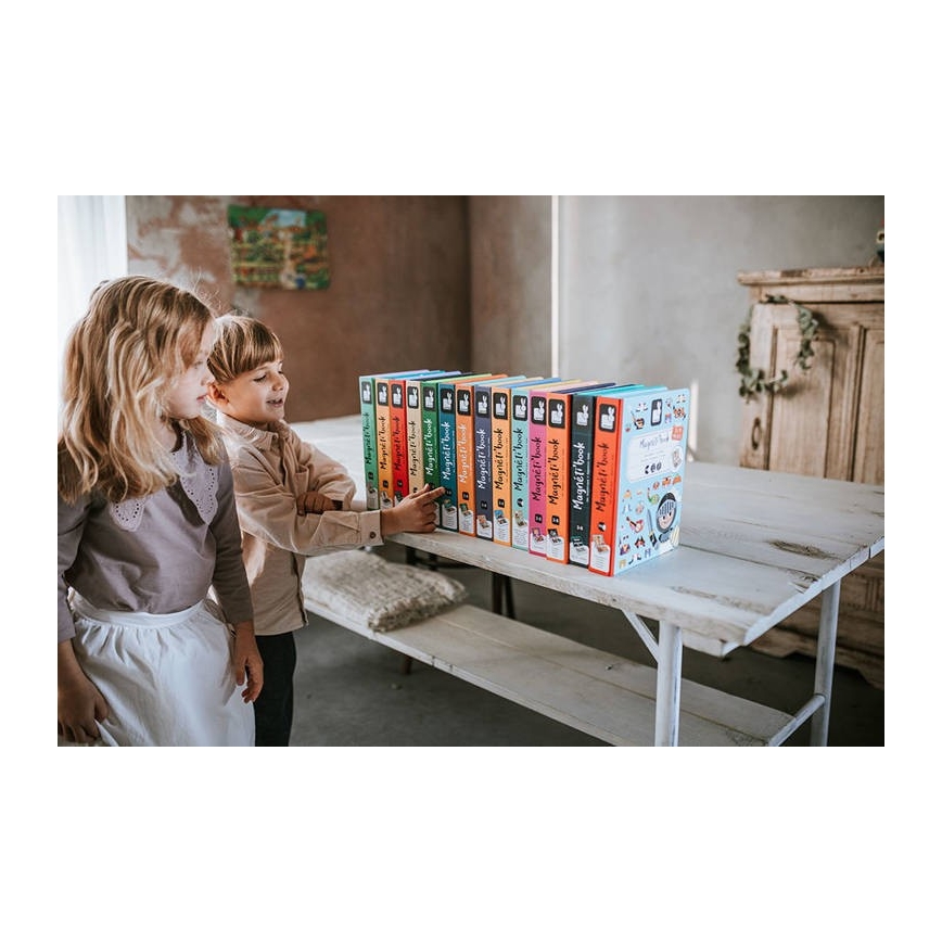Janod - Magnetički interaktivni set MAGNETIBOOK: prevozna sredstva