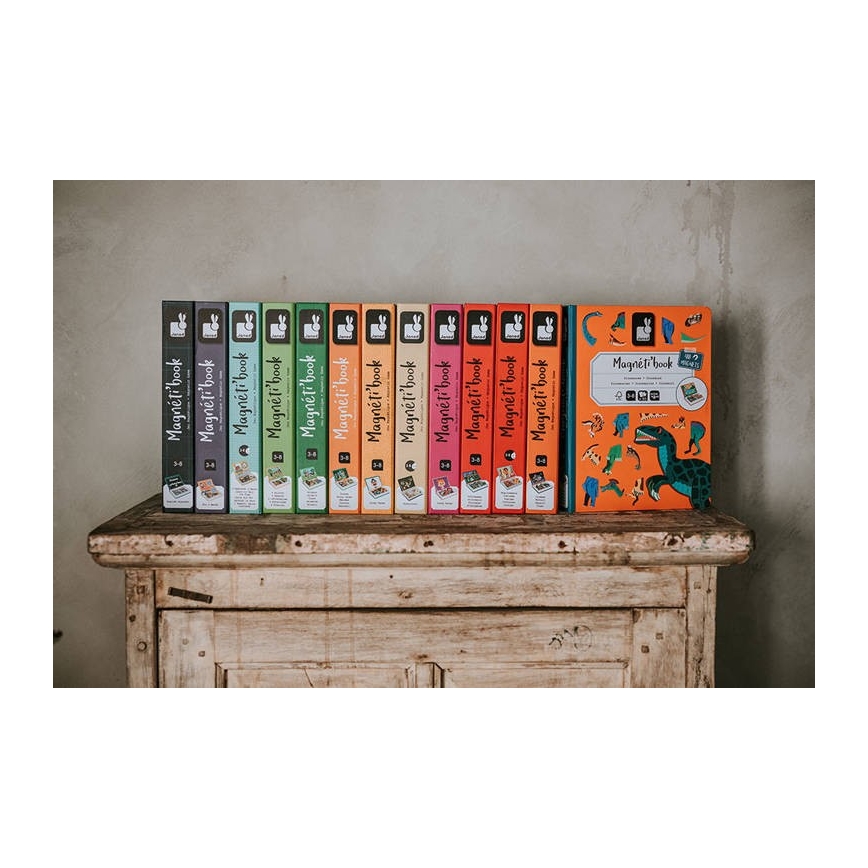 Janod - Magnetički interaktivni set MAGNETIBOOK: prevozna sredstva
