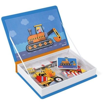 Janod - Magnetički interaktivni set MAGNETIBOOK: prevozna sredstva