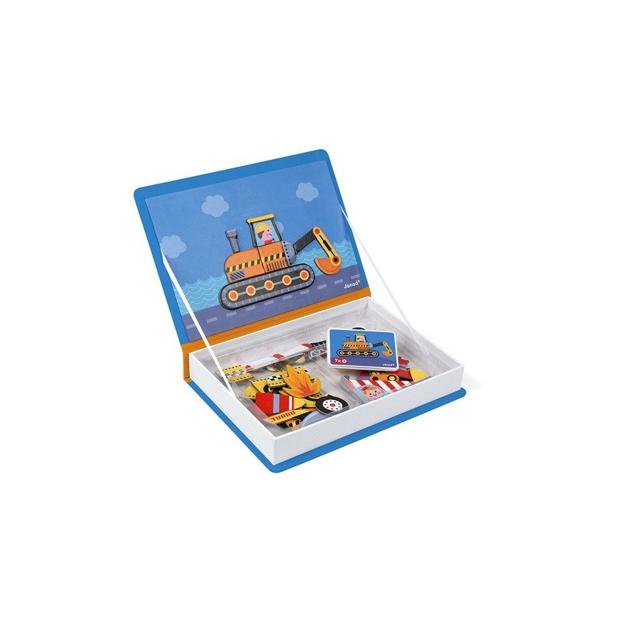 Janod - Magnetički interaktivni set MAGNETIBOOK: prevozna sredstva