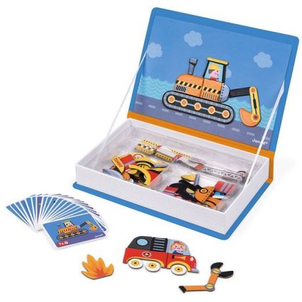 Janod - Magnetički interaktivni set MAGNETIBOOK: prevozna sredstva