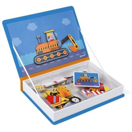 Janod - Magnetički interaktivni set MAGNETIBOOK: prevozna sredstva