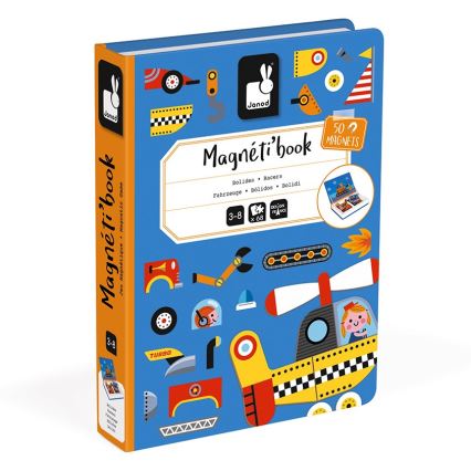 Janod - Magnetički interaktivni set MAGNETIBOOK: prevozna sredstva
