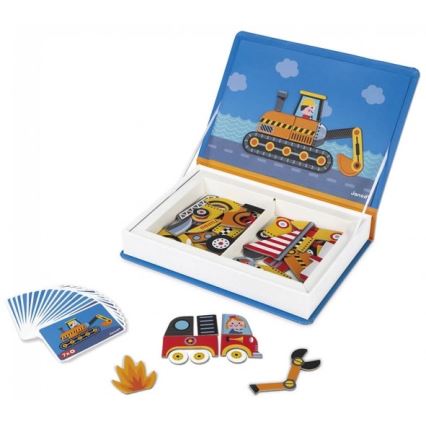 Janod - Magnetički interaktivni set MAGNETIBOOK: prevozna sredstva