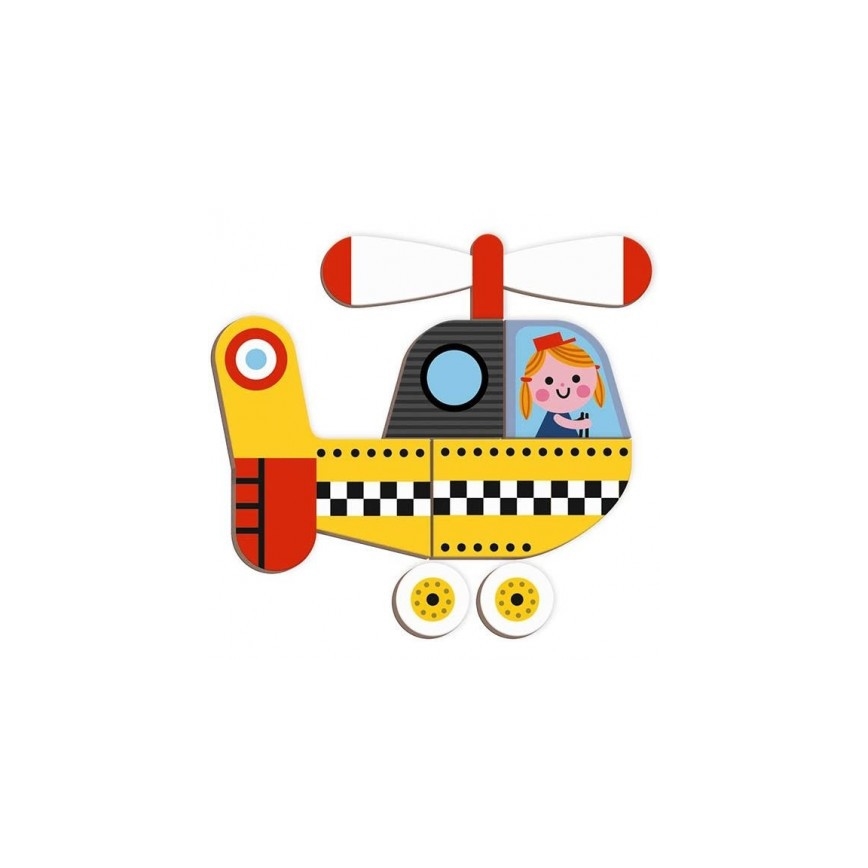 Janod - Magnetički interaktivni set MAGNETIBOOK: prevozna sredstva