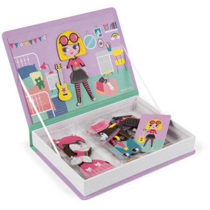 Janod - Magnetički interaktivni set MAGNETIBOOK za devojčicu