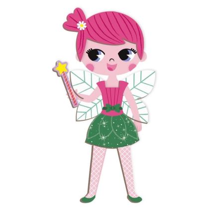 Janod - Magnetički interaktivni set MAGNETIBOOK za devojčicu