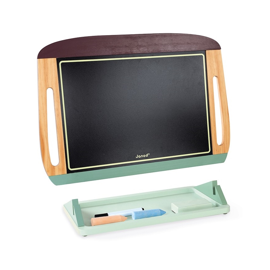 Janod - Magnetna tabla za sto zelena/braon