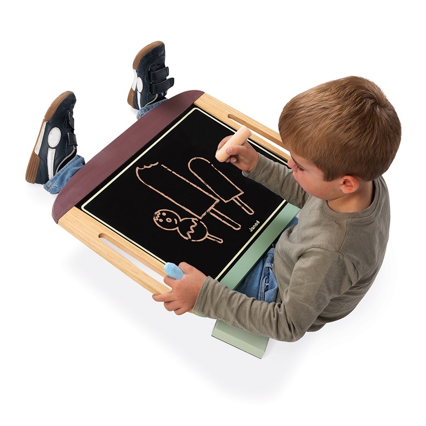 Janod - Magnetna tabla za sto zelena/braon