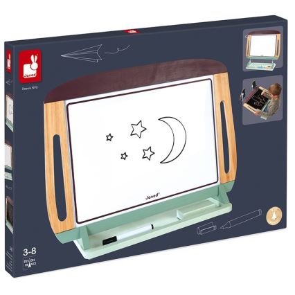 Janod - Magnetna tabla za sto zelena/braon