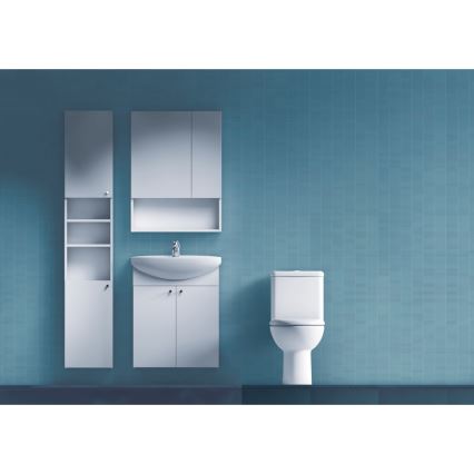 JIKA H4532410383041 - Ogledalni ormarić sa policom LYRA 80x60 cm, beo