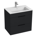 JIKA H4536021763521 - Kupatilski ormarić sa umivaonikom CUBE 60,7x65 cm crni