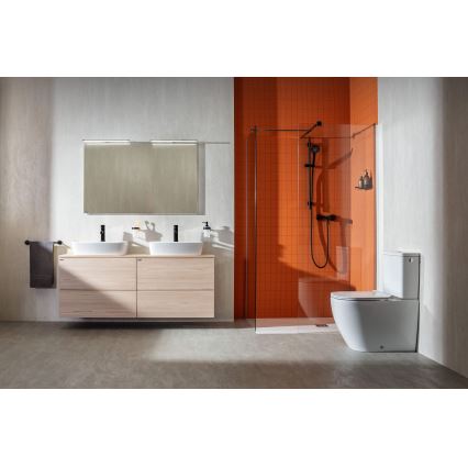 JIKA H8183820001041 - Umivaonik za postavljanje na ploču LYRA 55x40 cm keramika/bela