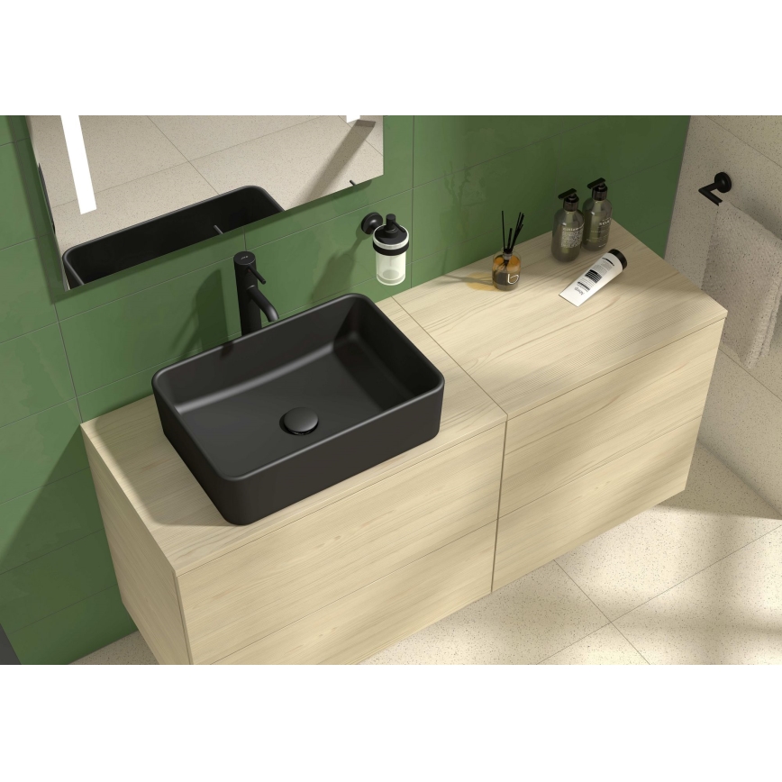 JIKA H8184237161121 - Umivaonik za ploču CUBITO 50x35 cm keramika/mat crna