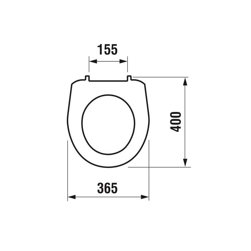JIKA H8933830000001 - WC daska LYRA termoplast/bela
