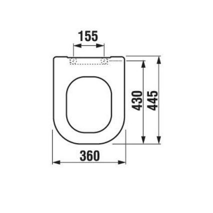 JIKA H8936103000631 - Toaletna daska DEEP duroplast/bela