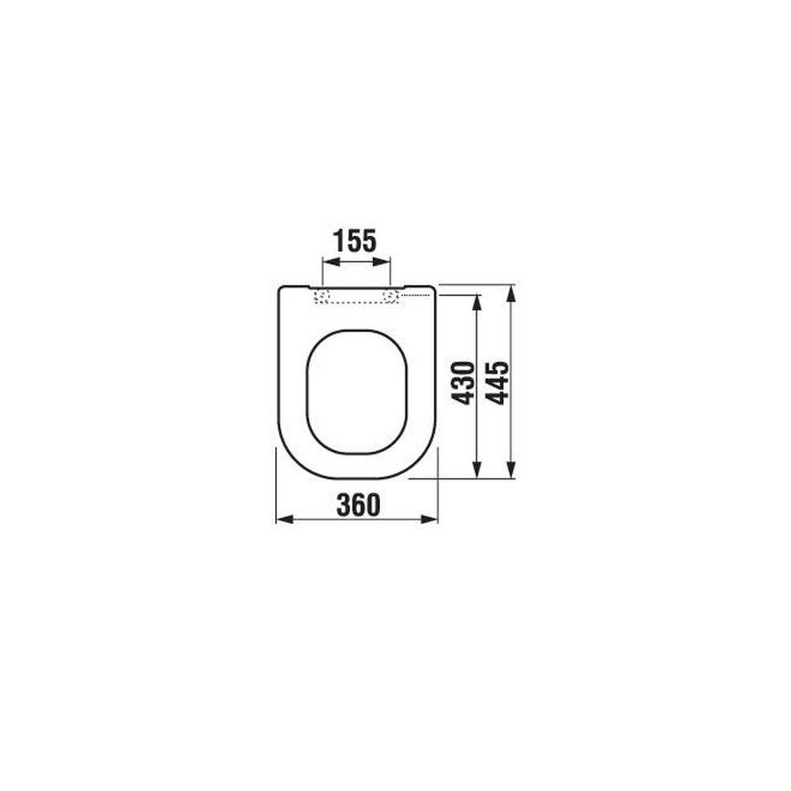 JIKA H8936103000631 - Toaletna daska DEEP duroplast/bela
