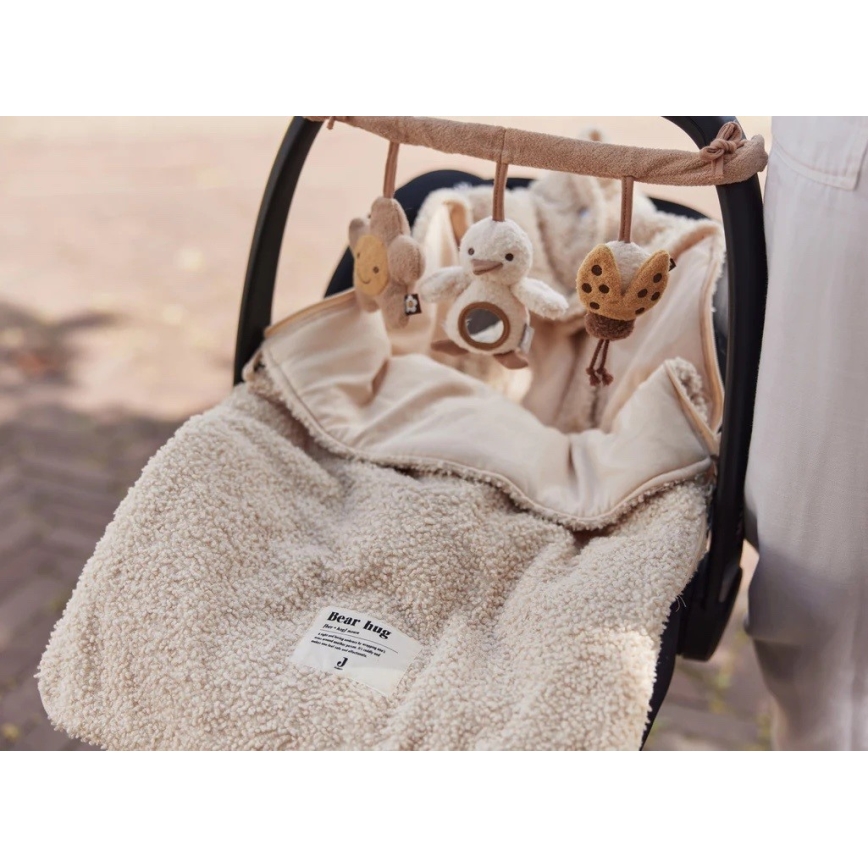 Jollein - Vreća za autosedište BOUCLE 42x82 cm, bouclé prirodne boje