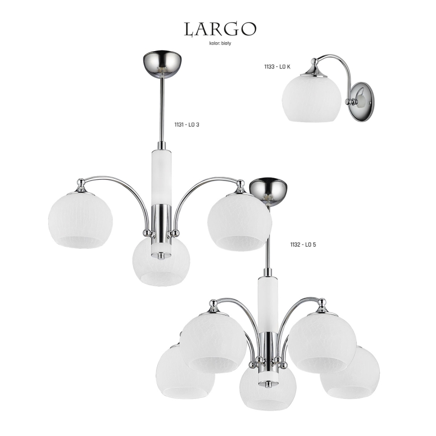 Jupiter 1131 - LO3 - Viseće svetilo LARGO 3xE27/60W/230V