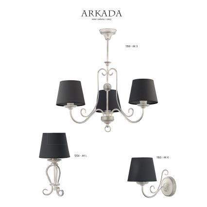 Jupiter 1158 - AK 3 - Viseća svetiljka ARKADA 3xE27/60W/230V