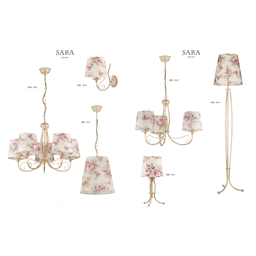 JUPITER 1283-SA3 - Zavesno svetlo SARA 3xE27/60W