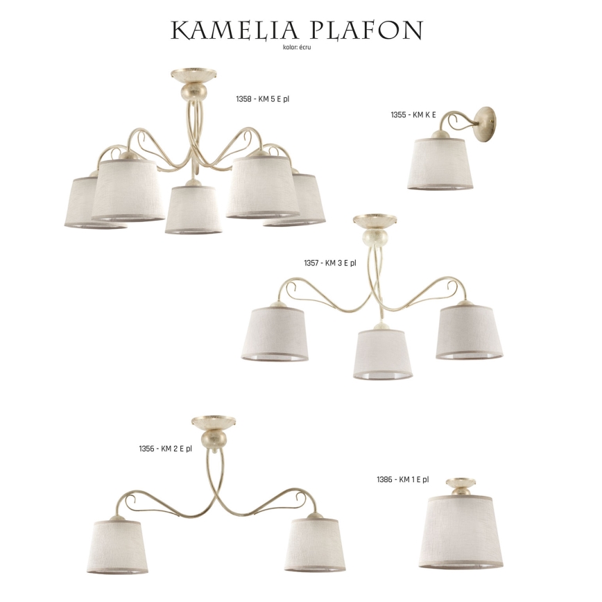 Jupiter 1355 - KM K E - Zidna svetiljka KAMELIA 1xE27/60W/230V