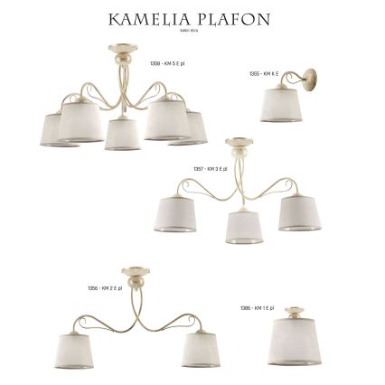 Jupiter 1357 - KM 3 PE - Plafonjera KAMELIA 3xE27/60W/230V